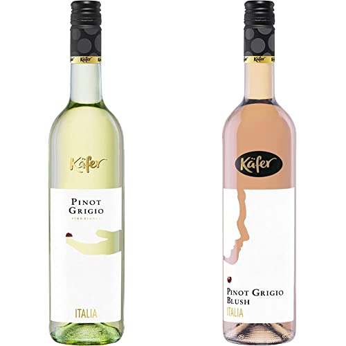 Feinkost Käfer Pinot Grigio trocken (1 x 0.75 l) & Pinot Grigio Blush trocken (1 x 0.75 l) von Käfer