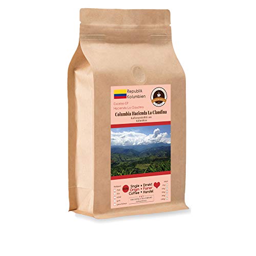 Kaffee Globetrotter - Kaffee Mit Herz - Colombia Hacienda La Claudina - 200 g Grob Gemahlen - für Stempel-kanne French-Press Kaffeebereiter - Spitzenkaffee Fair Gehandelt Unterstützt Soziale Projekte von Kaffee Globetrotter