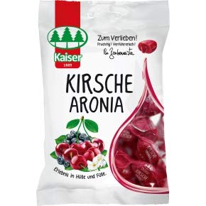 8 Beutel Kaiser Kirsche Aronia a 90g Bonbons Kirsch Bonbon einzeln gewickelt von Kaiser Bonbons