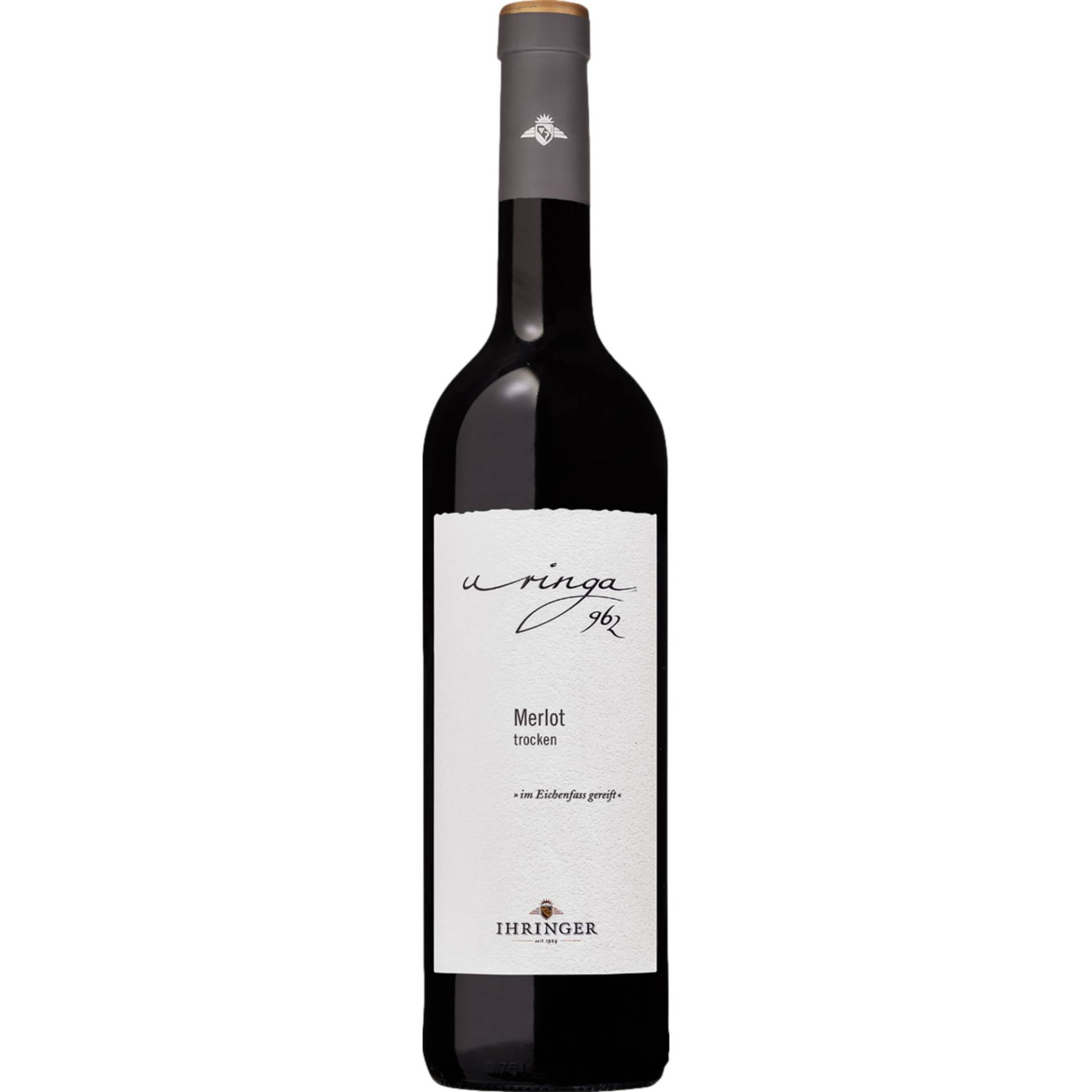 Uringa 962 Ihringer Fohrenberg Merlot, Trocken, Baden, Baden, 2019, Rotwein von Kaiserstühler Winzergenossenschaft Ihringen eG - Winzerstraße 6, 79241 Ihringen