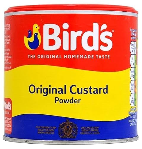 Birds Vanillesauce Pulver - 300 g - Perfekt für Desserts, Gebäck und mehr - Enthält Maisstärke, Salz und natürliche Aromen - Ohne künstliche Farbstoffe - In einer Tasse verpackt mit Kajal von Kajal