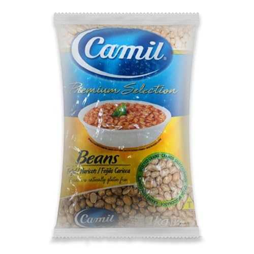 Camil Feijão Carioca 1kg mit Kajal Sticker | Hochwertige Schwarze Bohnen aus Brasilien | Perfekt für traditionelle Gerichte wie Feijoada und Salate | Ballaststoffen, Vegan und Glutenfrei von Kajal