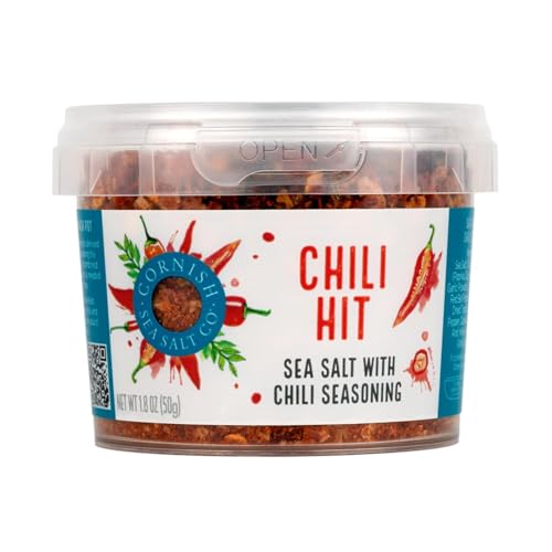 Cornish Sea Salt Chili Scharf Gewürzmischung 50g - Paprika, Cayenne, Knoblauch & Zwiebel, Jalapeno | Perfekt für Grill, Salate, Suppen mit Kajal von Kajal