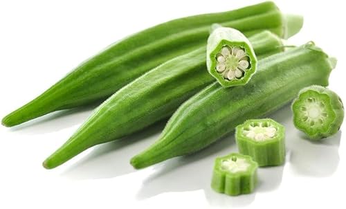 Frische Okra Schoten Bhamiya 3 x 1 kg - Exotisches Gemüse Perfekt für Currys, Eintöpfe & Pfannengerichte | Reich an Ballaststoffen, Nährstoffreich & Nährstoffen mit Kajal Garantie von Kajal