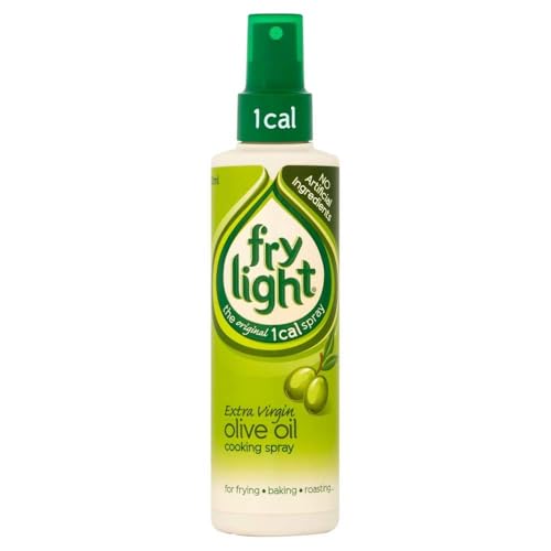 Frylight Extra Virgin Olivenöl Kochspray 190 ml – 1 Kalorie pro Sprühstoß, Glutenfrei, Für Vegetarier & Veganer, Fettarm, Ideal Zum Braten & Kochen mit Kajal von Kajal