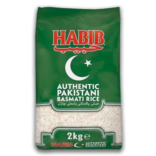 Habib Authentischer Pakistanischer Basmatireis 2 kg – Traditioneller Geschmack für Biryani & Pilaw | Hochwertige Qualität für kulinarische Erlebnisse von Kajal