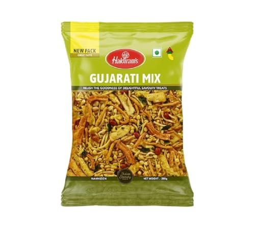 Haldirams Plain Bhujia 3 x 200g - Knuspriger indischer Snack Vegetarisch Mild-würzig | Perfekt für zwischendurch Crispy Spices mit Kajal (3 x 200g, Gujarati Mixture) von Kajal