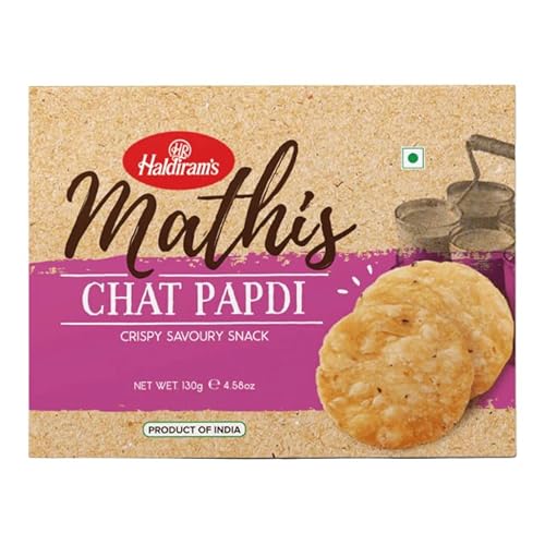 Haldirams Plain Bhujia 3 x 200g - Knuspriger indischer Snack Vegetarisch Mild-würzig | Perfekt für zwischendurch Crispy Spices mit Kajal (5 x 130g, Chat Papdi) von Kajal