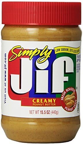 Jif Peanut Butter Simply Jif Creamy, 15.5 oz von Smucker's – Erdnussbutter, cremig, 439g, mit Zucker, Salz – Perfekt für Sandwiches und Rezepte von Kajal