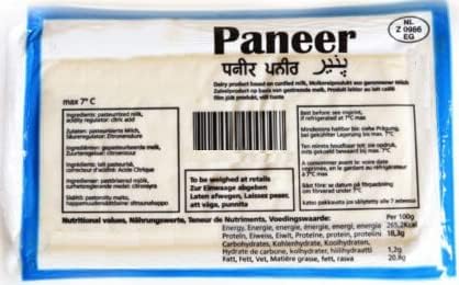 Kajal 2 x 400 g frischer indischer Käse Paneer Ideal für Curry Pizza Palak Paneer kann sowohl in vegetarischen als auch in nicht-vegetarischen Gerichten verwendet werden von Kajal