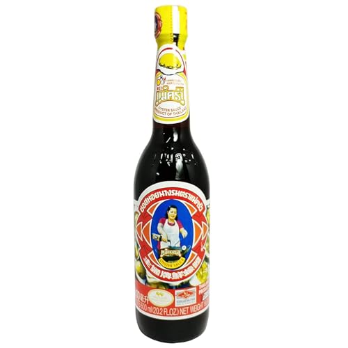 Kajal 3er Pack 3x 600ml MAEKRUA Austernsauce | Oyster Sauce für Fleisch, Fisch, Meeresfrüchte, Gemüse | Mit Austern-Extrakt und Sojasauce | Ideal zum Würzen und Verfeinern von Kajal