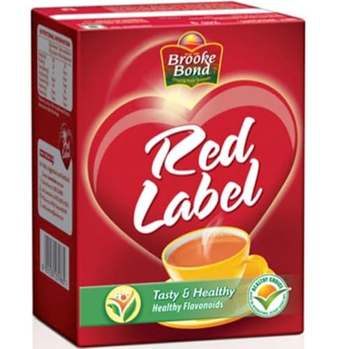 Kajal Brooke Bond Loser Schwarztee 450g - Premium Red Label Schwarzer Tee aus Indien, kräftig und aromatisch, für eine belebende Tasse Tee, traditionell verarbeitet von Kajal