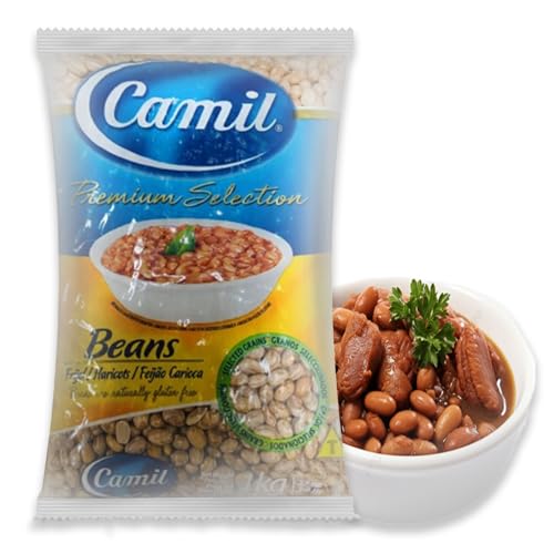 Kajal CAMIL Feijão Carioca Bohnen 1 kg - Brasilianische braune Bohnen getrocknet, proteinreich, ballaststoffreich, ideal für Eintöpfe & Beilagen, gesunde Ernährung, glutenfrei von Kajal