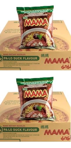 Kajal Doppelpack 60 x Mama Ente Instant Nudelsuppen 55g – Schnelle und leckere Yum Yum Duck Ente Suppe, Einfach mit heißem Wasser aufgießen – Perfekter Snack für zwischendurch von Kajal