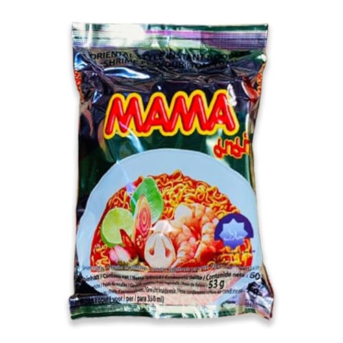 Kajal Mama Shrimp Nudeln 60g Packung – Instant-Nudelsuppe mit Garnelengeschmack, asiatische Instant-Ramen, schnell & einfach zubereitet, ideal für unterwegs & zuhause von Kajal