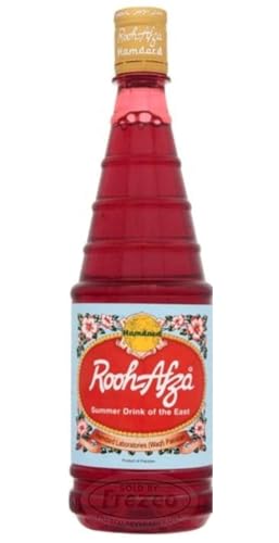 Kajal Rooh Afza Getränkebasis Sharbat Sirup (1 x 800 ml) - Natürlich, erfrischend & pflanzlich | Perfekt für Sommergetränke & Ramadan | Geschmack des Glücks von Kajal