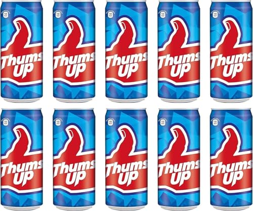 Kajal Thums Up 330 ml, Packung mit 24 Erfrischungsgetränken, erfrischendes indisches Getränk, kräftiges, kohlensäurehaltiges, prickelndes Getränk mit einer würzigen von Kajal