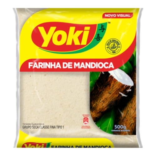 Kajal Yoki Farinha de Mandioca Crua 3 x 500g - Rohes Maniokmehl für brasilianische Küche, glutenfrei, vielseitig verwendbar für Brot, Kuchen, Pudding und herzhafte Speisen von Kajal