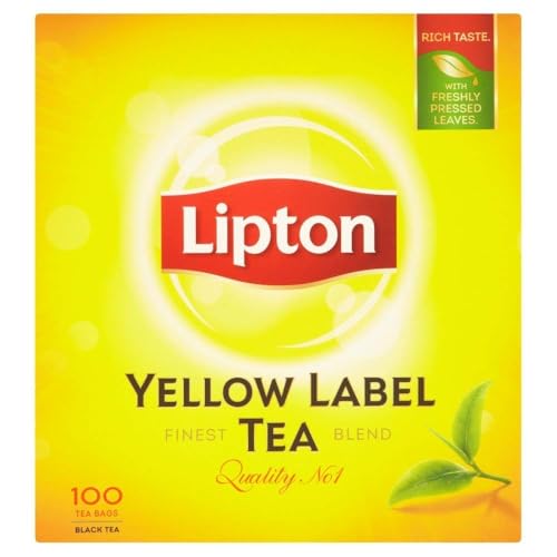 Lipton Schwarzer Tee - 4 x 100 Teebeutel (insgesamt 400) - Hochwertiger Tee aus Kenia, für kräftigen Geschmack - Ideal für den täglichen Genuss - 600g Gesamtgewicht von Kajal