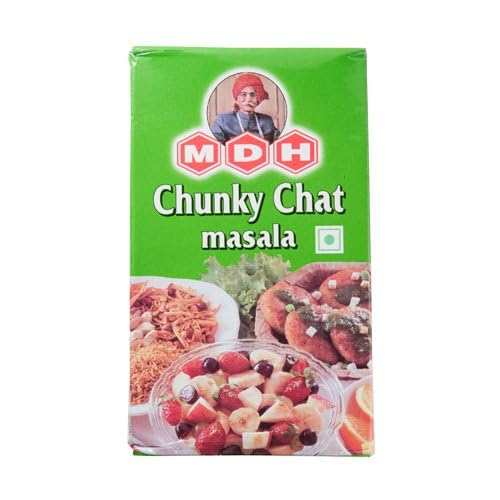 MDH Chunky Chat Masala 1 x 100g | Authentische indische Gewürzmischung | Frisch & natürlich verarbeitet | Perfekt für Salate & Snacks von Kajal