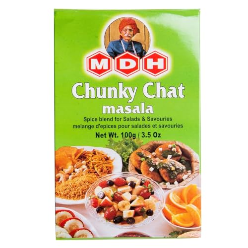 MDH Chunky Chat Masala 2 x 100g | Authentische indische Gewürzmischung | Frisch & natürlich verarbeitet | Perfekt für Salate & Snacks von Kajal