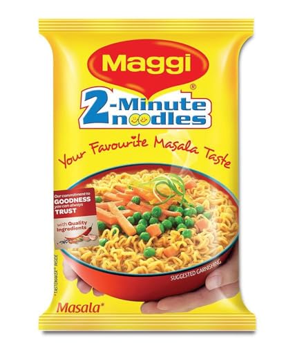 Maggi 2 Minuten Instant-Nudeln Masala Geschmack - 20 Packungen x 70g, Original Indische Gewürze, Schnell & Einfach Zubereitet, Lecker & Herzhaft, Perfekt für Snacks oder Hauptmahlzeiten von Kajal