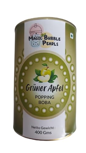 Magic Bubble Tea Perlen 400 g (Magic Bubble Tea Beads Green Apple) von Kajal