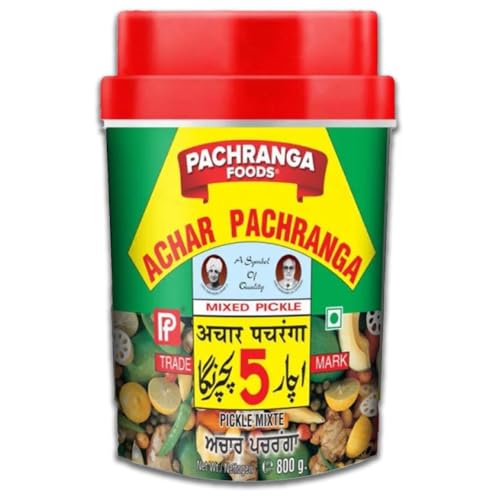 Pachranga Achar Mix Gemüse-Mischgurke 800g – Traditionelles indisches Gemüse-Pickle mit Mango, Limette, Karotte & Gewürzen – Authentischer Geschmack, ideal zu jedem Gericht von Kajal