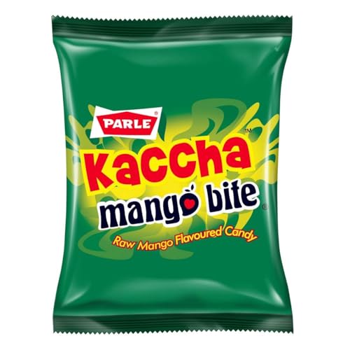 Parle Kaccha Mango Bite 291.5 g - Süß-Säuerliche Mango Bonbons Ideal zum Naschen | Authentischer Geschmack von roher Mango | Perfekt für Kinder & Erwachsene mit Kajal von Kajal