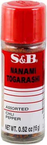 S&B Nanami Togarashi Japanische Gewürzmischung 15g - Sieben Gewürze: Chili, Sesam, Yuzu-Zitronenschale, Ingwer, Seetang, japanischer Pfeffer mit Kajal Sticker von Kajal