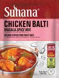 Suhana Chicken Balti Mix 6x50g – Indische Gewürzmischung für Hähnchengerichte Authentischer Geschmack | Einfaches Kochen Halal Gewürze Set mit Kajal von Kajal