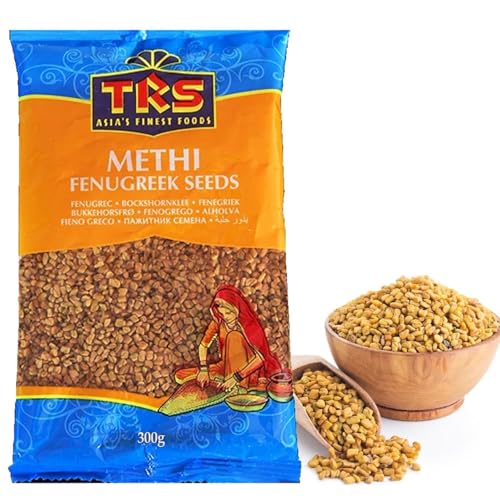 TRS Bockshornkleesamen (Methi) 100g mit Kajal - Weizenfrei, leicht geröstet, 100% naturrein, ideal für Curry, Gewürzmischungen & Tees - Premium Qualität, vegan & glutenfrei von Kajal