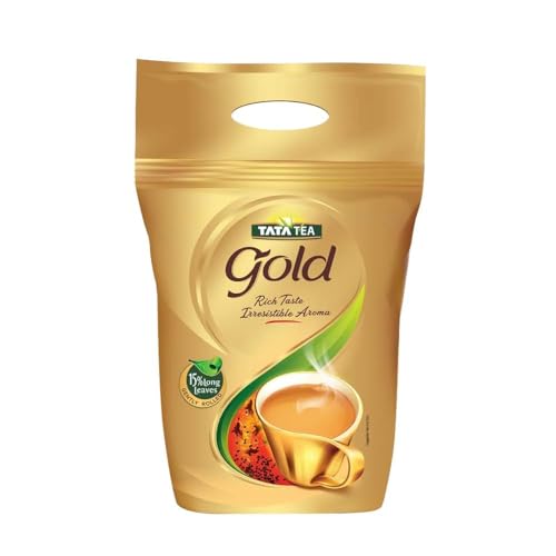 Tata Tea Gold - 1000 g | Indischer Premium Tee für unvergleichlichen Geschmack | Ideal für jeden Anlass | Traditionell, aromatisch und reichhaltig von Kajal