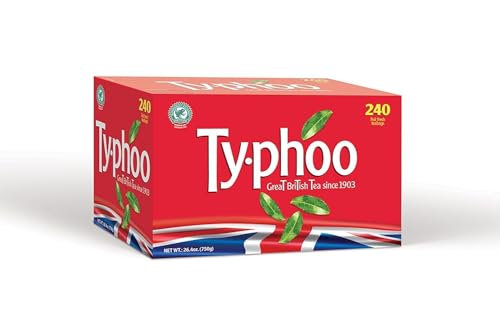 Typhoo Schwarzer Tee Teebeutel – Hochwertiger Black Tea, Aromatisch und Intensiv, Ideal für Jeden Tag (240 Beutel (750 Gramm)) von Kajal