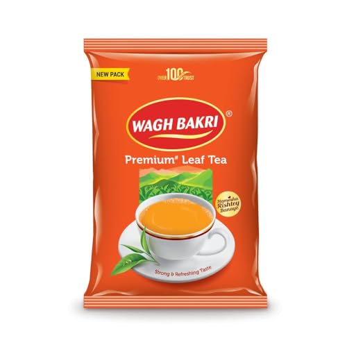 Wagh Bakri Premium Schwarztee lose - 500g - Feinster schwarzer Tee aus Indien, 100% naturbelassen, ohne Zusätze, kräftig im Geschmack von Kajal