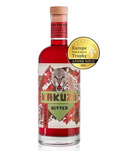 KAKUZO Cherry Bitter - Aperitif-Kreation - mit Kirschen, Grapefruit & Enzian - Fruchtig-Herb mit warmen Kirsch-Noten - Made in Germany (1 x 0,7l) von KAKUZO