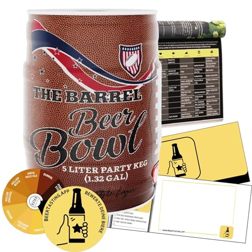 BeerBowl | 5l Partyfass | Lagerbier mit 4,9% Alkohol | Limitierte Auflage zum Bowl-Abend | Geschenkidee für Fans von Kalea