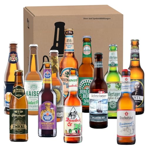 Kalea | Probierset | 12 x0,33l ausgewählte Bierspezialitäten | Biergeschenk für alle Bierliebhaber von Kalea