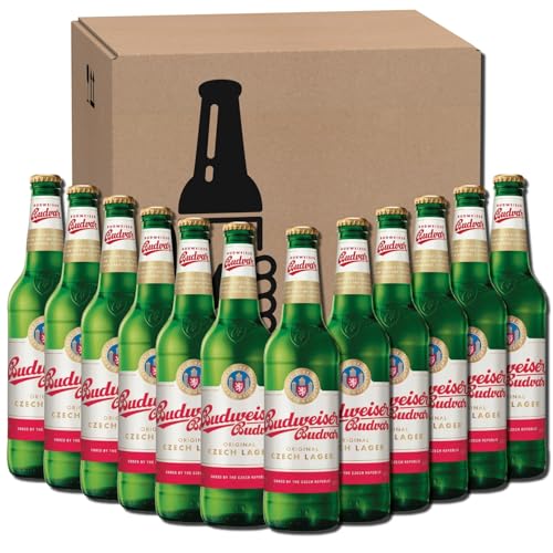 Budweiser | 12 x 0,33l Flaschen | Buvdar Original Lager | Bier aus Tschechien von Kalea