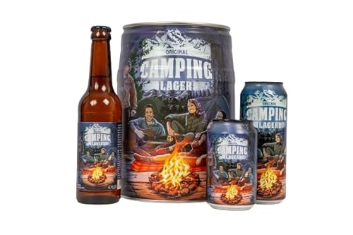 Kalea | Camping Lager | Lagerbier mit 4,9% Alkohol | bestens geeignet für einen Abend mit Freunden am See | Festivals | Camping-Urlaub | Segeltörn (12 x 330 ml Flasche) von Kalea