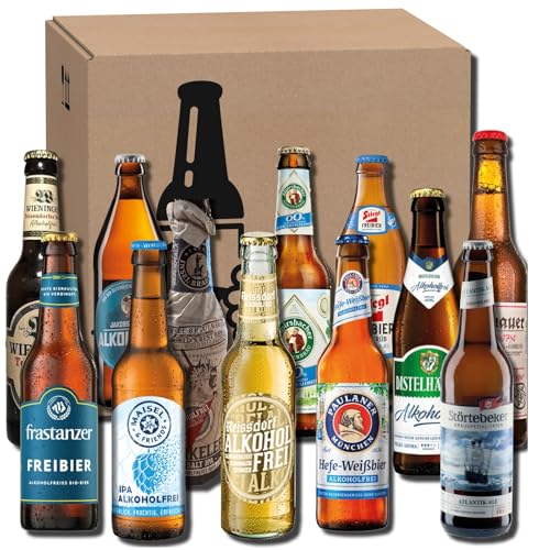 Kalea | Probierset | 12 x 0,33l unterschiedliche Biere | Bierverkostung | Biergeschenk für alle Bierliebhaber (Probierset Alkoholfrei, Probierset Alkoholfrei) von Kalea