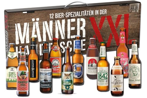 Kalea | XXL Männerhandtasche | 12 x 0,33l Bierspezialitäten aus Privatbrauereien | Biergeschenke für Männer und Frauen von Kalea