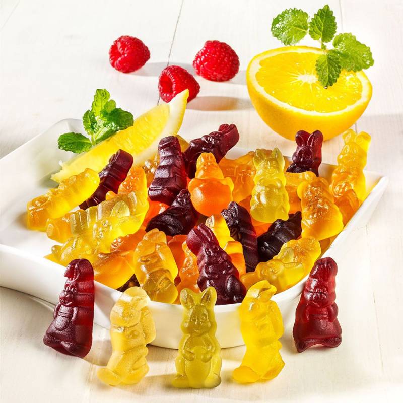 Fruchtgummi Osterhasen vegan von Kalfany