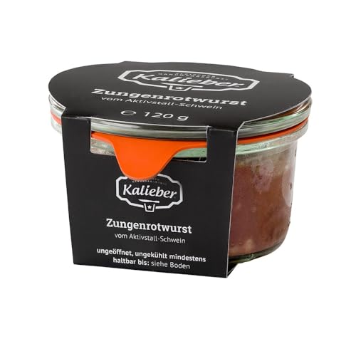 Kalieber | Zungenrotwurst vom Aktivstall-Schwein | mit Majoran verfeinert | köstlicher Brotbelag | 120g von Kalieber