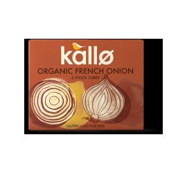 Kallo Bio Französisch Zwiebel Brühwürfel 6 X 11 G - (Packung mit 4) von Kallo