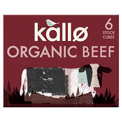 Kallo Bio-Rindfleisch Stock Cubes (6x11g) - Packung mit 2 von Kallo