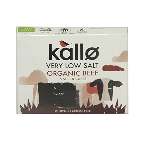 Kallo - Very Low Salt Organic Beef Stock Cubes - 48g (Case of 15) von Kallo