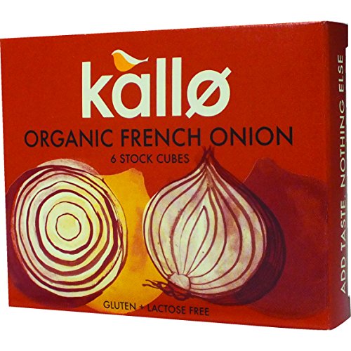 Organic French Onion Stock Cubes - 6x11g von Kallo