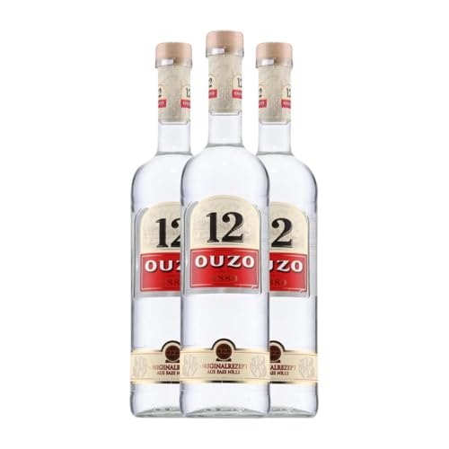 Anislikör Kaloyiamis-Koutsikos Ouzo 12 70 cl (Karton mit 3 Flaschen von 70 cl) von Kaloyiamis-Koutsikos Distilleries