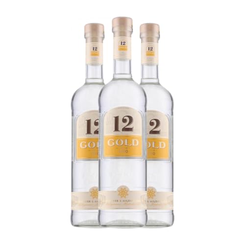 Anislikör Kaloyiamis-Koutsikos Ouzo 12 Gold 70 cl (Karton mit 3 Flaschen von 70 cl) von Kaloyiamis-Koutsikos Distilleries